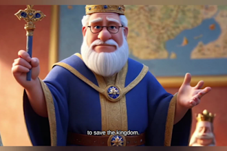do ai animation story for kids, ai video art, 3d cartoon for kids, video intro