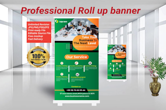 design professional rollup banner at cheap price