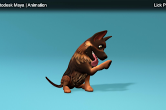 rig and animate your 3d models in maya or blender