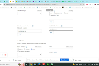 do auto parts listing on ebay