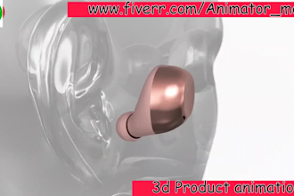 realistic 3d products animation video, products animation