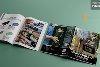 do product catalog, brochure, sale sheet layout to print