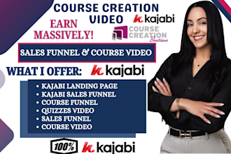 setup perfect kajabi course creation kajabi landing page video lessons in kajabi