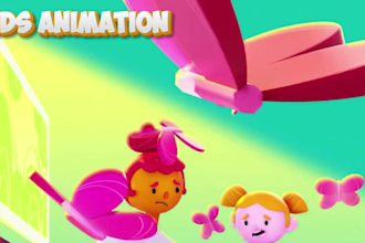 3d 2d animation for kids learning video nursery rhymes cartoon animation trailer