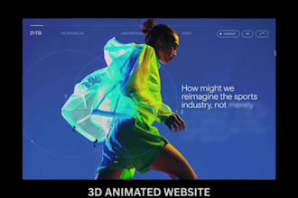 interactive 3d animated website 3d animated webflow webflow landing page webgl