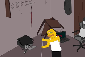 draw meme art, crypto meme art, pepe character, solana meme, video artwork,