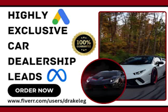 generate car dealership auto dealer car rental repair used car auto sales leads