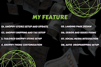 design, redesign, shopify dropshipping store in 24 hours