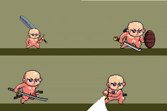 draw retro pixel art, pixel character, tilesets, 2d sprite sheet, pixel game art