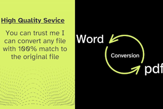 convert PDF to word or word to PDF