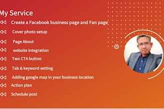 create a facebook business page and fan page within 1 day