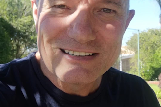 be your selfie video spokesperson while seated outdoors