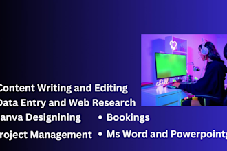 be your creative virtual assistant, personal admin and tech executive assistant