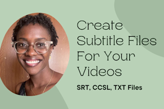 make filmhub subtitle files for your videos, movies, documentaries