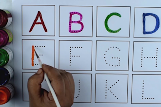 create kids learning video,original hand drawing
