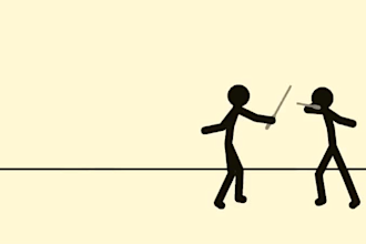 create custom 2d stick figure animation stickman animation 2d stickman video