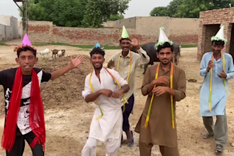 make african happy birthday video or funny wish and dance