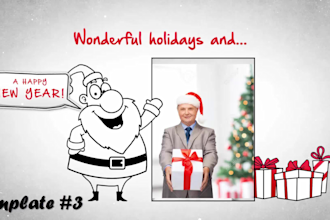 make you christmas intro in whiteboard style
