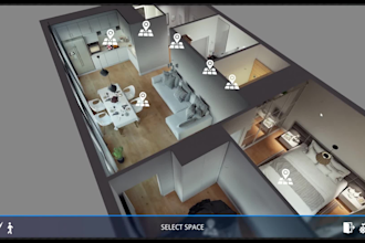 create 3d floor plan render animation and web view