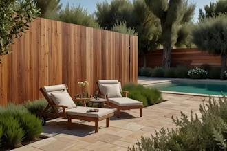 3d rendering architecture garden and swimming pool