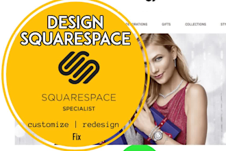 design, customize, fix, transfer, migrate squarespace