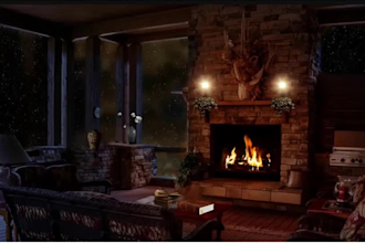 make cozy rain and relaxing video for meditation