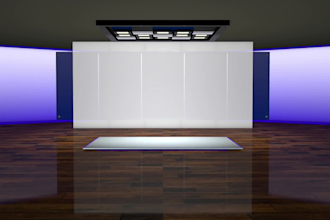 do 3d virtual stage, studio, set design for any medium