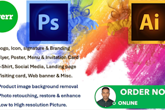 do any kinds of photoshop and illustrator work