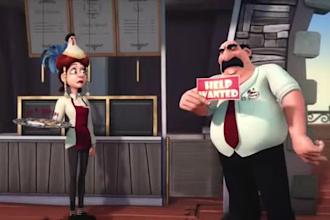 do custom 3d animation video 3d cartoon character  short film, music video