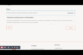 create a car rental agency website with a payment process