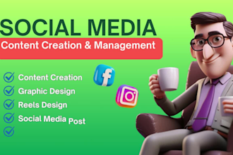 be your social media marketing manager instagram, facebook, linkedin