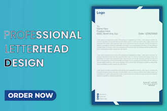 do professional letterhead design ,stationery design