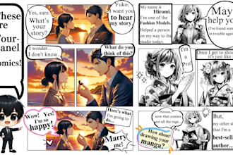draw ai comic and manga book illustration pages using dalle