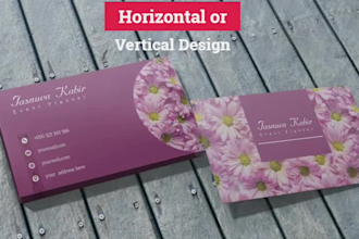 design business card,visiting card, letterhead and stationary items in 24 hours