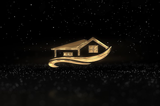 make real estate logo animation