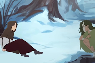 create 2d cartoon video, 2d music video, animated fight short frim
