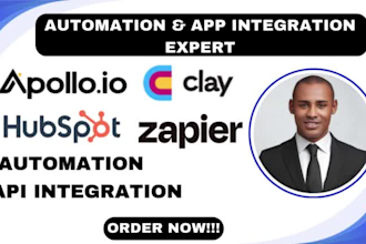 setup automation in clay, clay com, hubspot CRM, apollo io zapier integration
