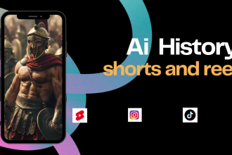 create ai history youtube shorts, tiktok and instagram reels videos