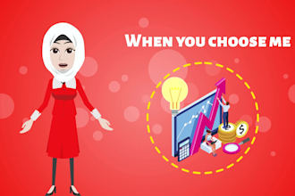 make 2d cartoon animated explainer videos for your business