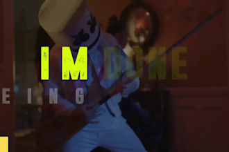 create modern animated lyric and music video in 24 hours