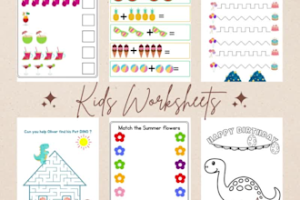 design beautiful kids worksheets and flashcards