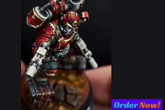 custom 3d printed and painted warhammer miniatures sla fdm