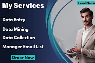 provide fast data entry, data mining, data collection and manager email list