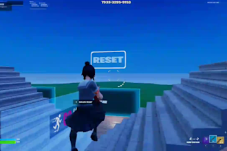 build fortnite uefn 1v1 pillar map, pakour map, 1v1, unreal engine, red vs blue