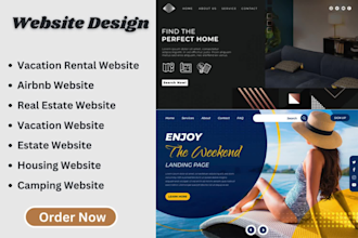 create vacation website, airbnb website, house rental website