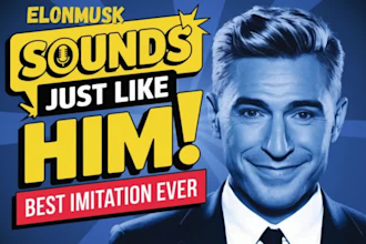 record realistic celebrity voice  or character voice overs