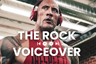 do voiceover of the rock dwayne johnson with impressions
