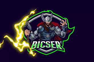 make custom esports twitch mascot logo, intro, stinger etc