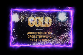 design a stunning 3d metallic gold logo in 24 hour