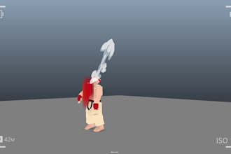 create 3d characters, rig, texture animate for games in maya
